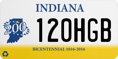 IN license plate 120HGB