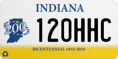 IN license plate 120HHC