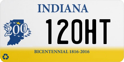 IN license plate 120HT