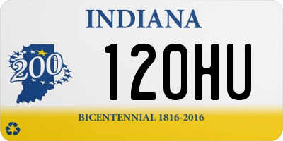 IN license plate 120HU