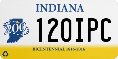 IN license plate 120IPC