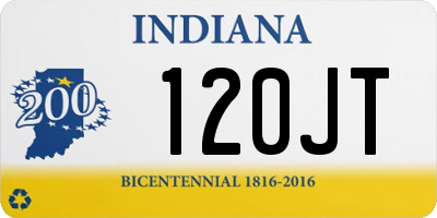 IN license plate 120JT