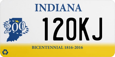 IN license plate 120KJ