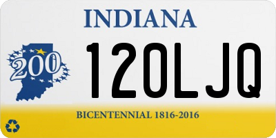 IN license plate 120LJQ