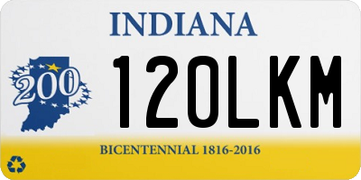 IN license plate 120LKM