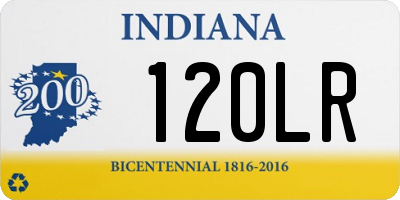 IN license plate 120LR