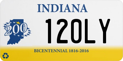 IN license plate 120LY