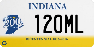 IN license plate 120ML