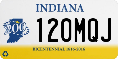 IN license plate 120MQJ