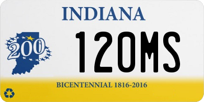 IN license plate 120MS