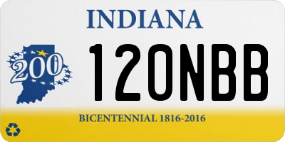 IN license plate 120NBB