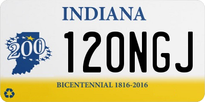 IN license plate 120NGJ