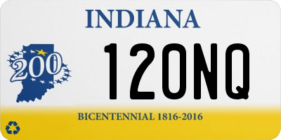 IN license plate 120NQ