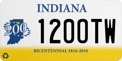 IN license plate 120OTW