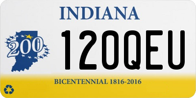IN license plate 120QEU