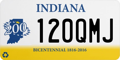 IN license plate 120QMJ
