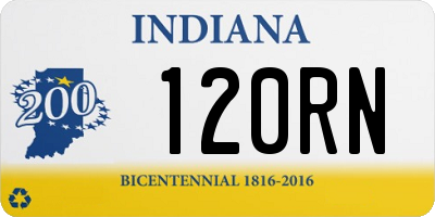 IN license plate 120RN