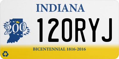 IN license plate 120RYJ