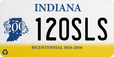 IN license plate 120SLS