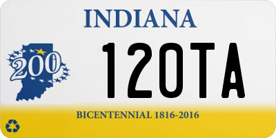 IN license plate 120TA