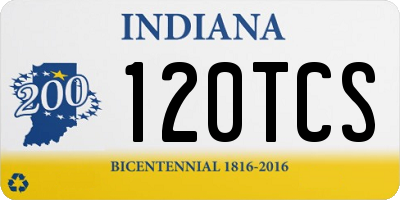 IN license plate 120TCS