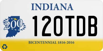 IN license plate 120TDB