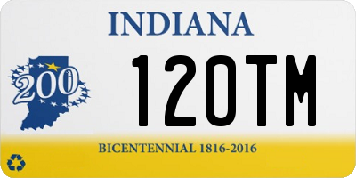 IN license plate 120TM