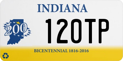 IN license plate 120TP