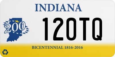 IN license plate 120TQ