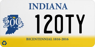 IN license plate 120TY