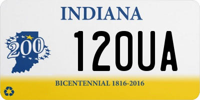 IN license plate 120UA