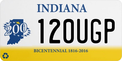 IN license plate 120UGP
