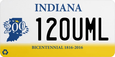 IN license plate 120UML