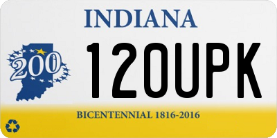 IN license plate 120UPK