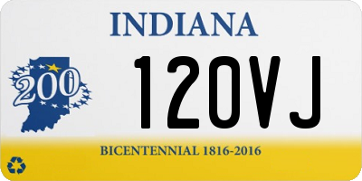 IN license plate 120VJ