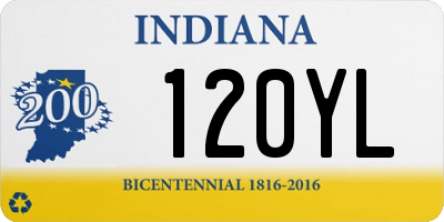 IN license plate 120YL