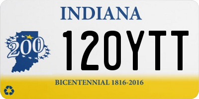 IN license plate 120YTT