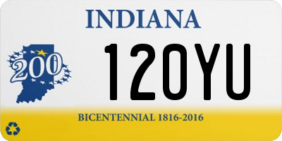 IN license plate 120YU