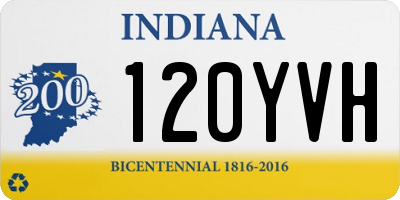 IN license plate 120YVH