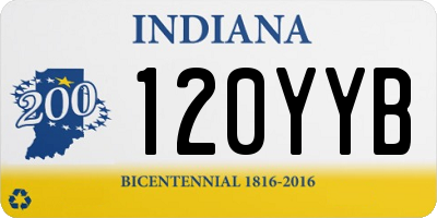 IN license plate 120YYB