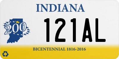 IN license plate 121AL