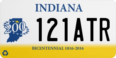 IN license plate 121ATR