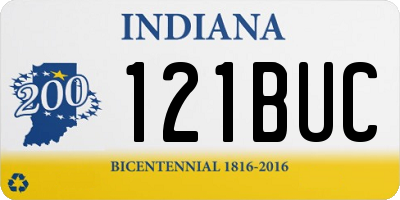 IN license plate 121BUC