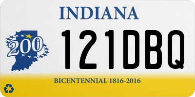 IN license plate 121DBQ