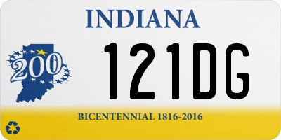 IN license plate 121DG