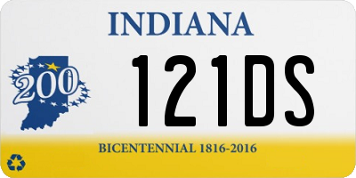 IN license plate 121DS