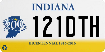 IN license plate 121DTH