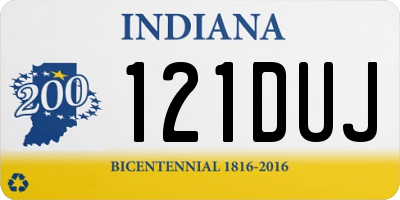 IN license plate 121DUJ