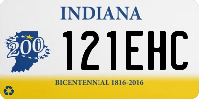 IN license plate 121EHC