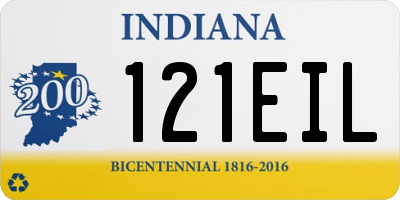 IN license plate 121EIL
